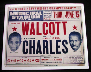 Jersey Joe Walcott vs. Ezzard Charles, June 5, 1952