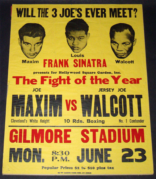 Jersey Joe Walcott vs. Joey Maxim, June 23, 1947