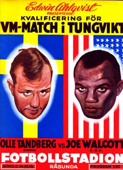 Jersey Joe Walcott vs. Olle Tandberg, August 14, 1949