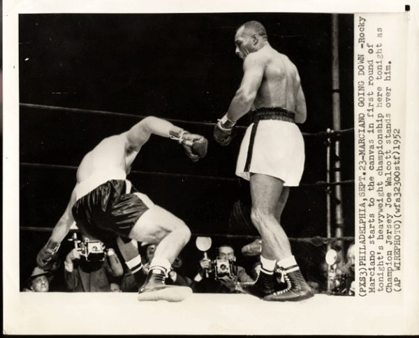 Jersey Joe Walcott vs. Rocky Marciano — knockout sequence