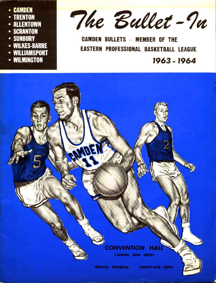 1963-64 Camden Bullets program, page 1