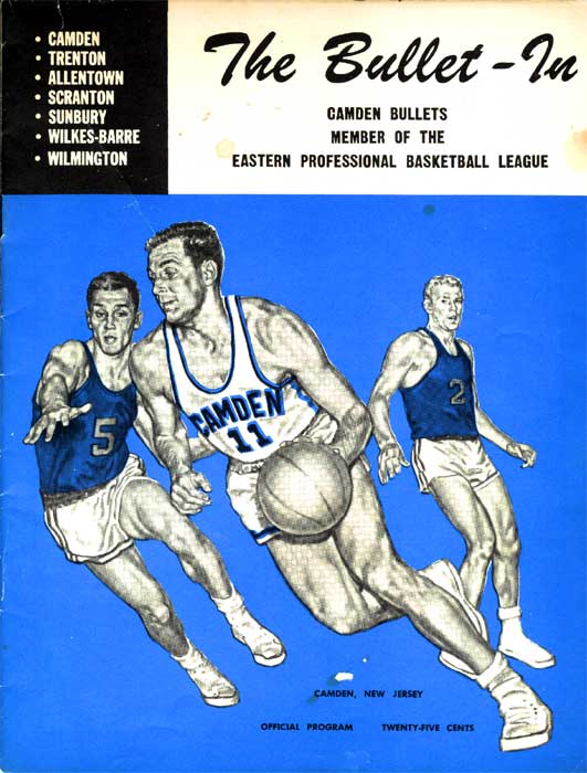 1964-65 Camden Bullets program, page 1