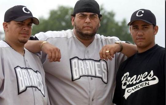 The Ortiz family — Hector, David, and Juan Jr. — nucleus of the 2006 Camden Braves