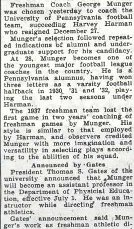 George Munger — Camden Courier-Post, January 15, 1938