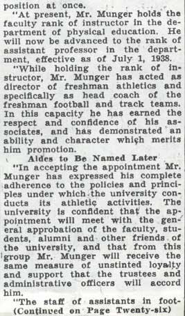 George Munger — Camden Courier-Post, January 15, 1938