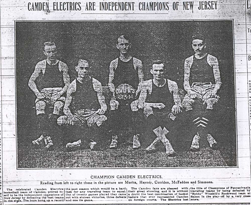 Camden Post-Telegram, May 1, 1914 — Camden Electrics basketball article