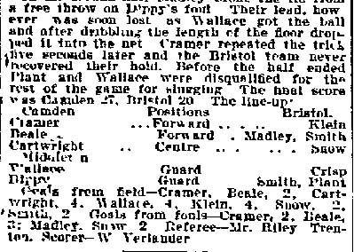 Philadelphia Inquirer, November 19, 1899 — Basketball article, page 2