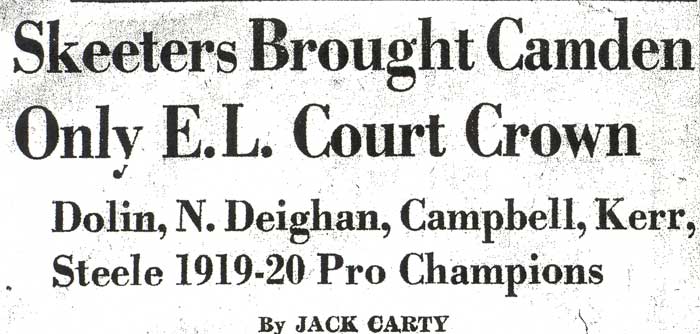 Camden Courier-Post, July 26, 1955 — Skeeters Brought Camden Only E.L. Court Crown, headline