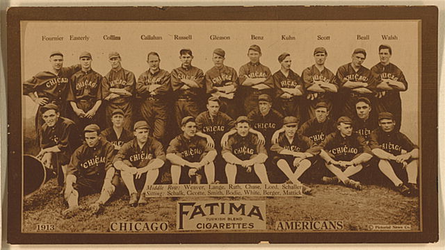 Kid Gleason as a coach with the Chicago White Sox, 1913