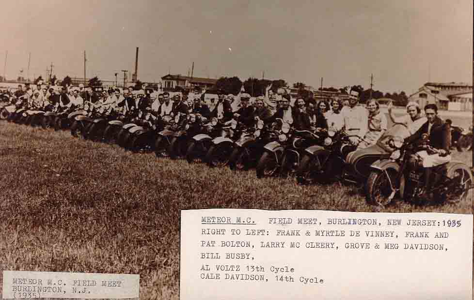 Meteor Motorcycle Club Field Meet, Burlington NJ, 1935