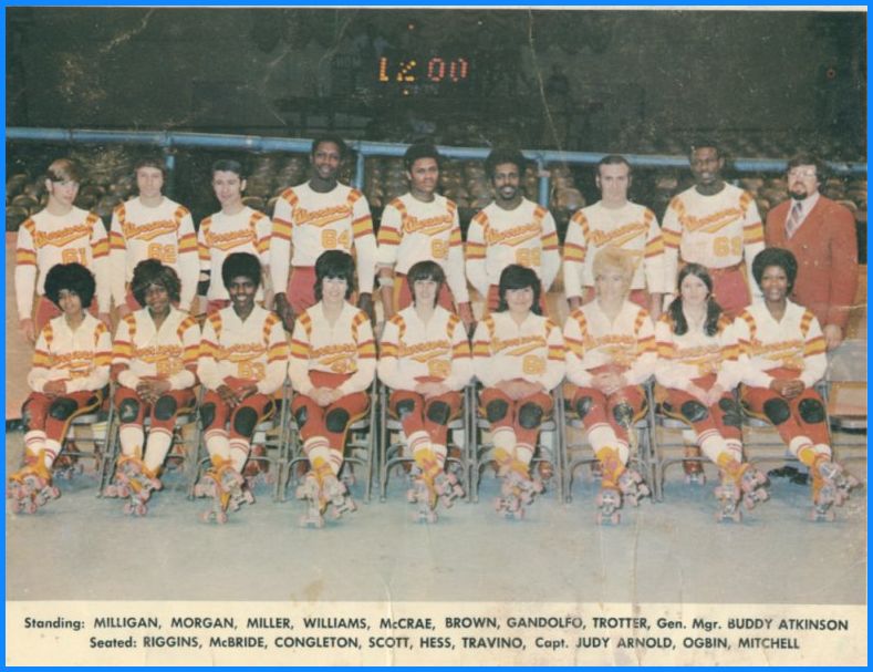 Eastern Warriors roller derby team, 1971