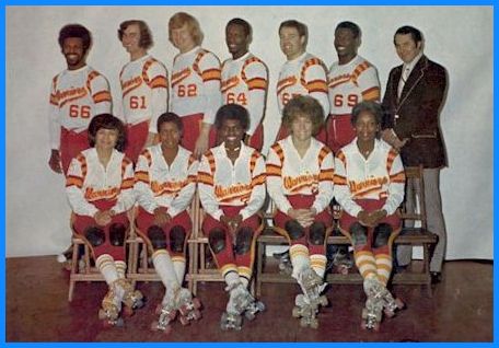 Eastern Warriors roller derby team, 1974