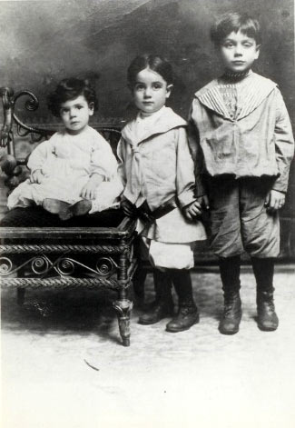Albert, Thomas J. and Louis Lew Skymer, about 1912