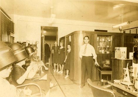 Tommy Skymer in his salon