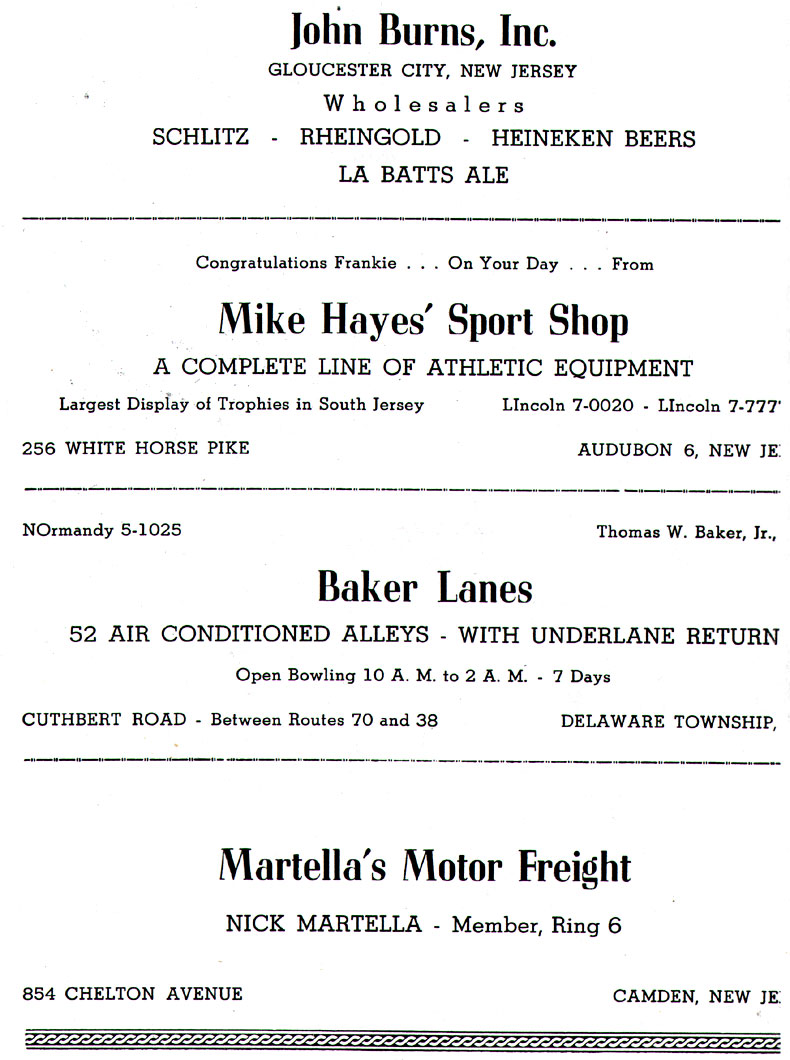 VBA Ring No. 6 banquet, page 21