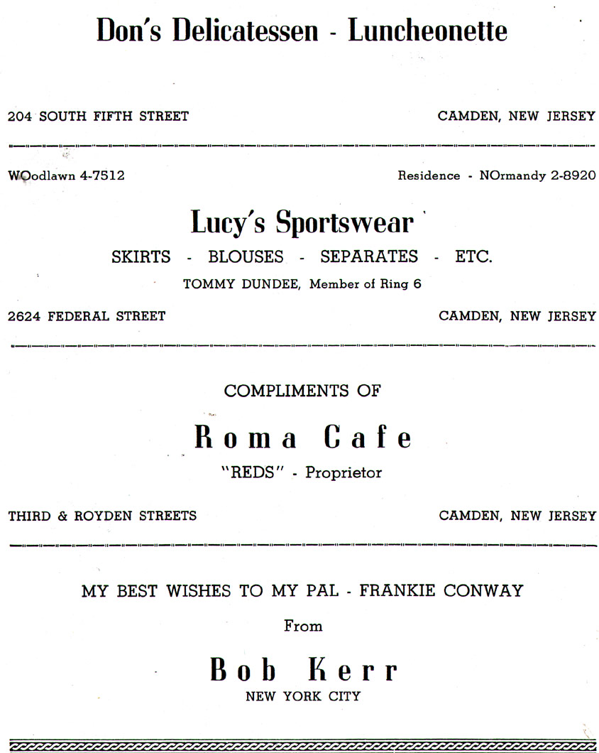VBA Ring No. 6 banquet, page 26