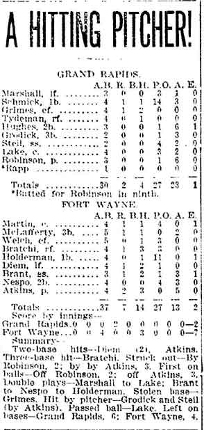 Fort Wayne Journal-Gazette, May 1, 1914 — scorecard