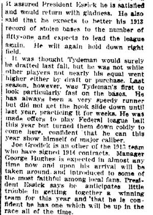 Fort Wayne Sentinel, February 7, 1914 — article text
