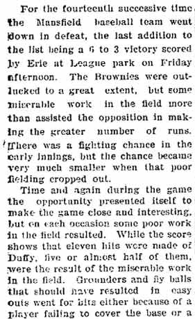 Mansfield Ohio News, July 29, 1911 — part 1
