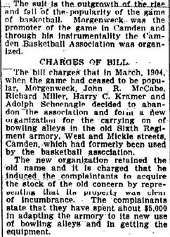 Wm. Morgenweck Is Accused of Fraud in Basketball Sale (continued)