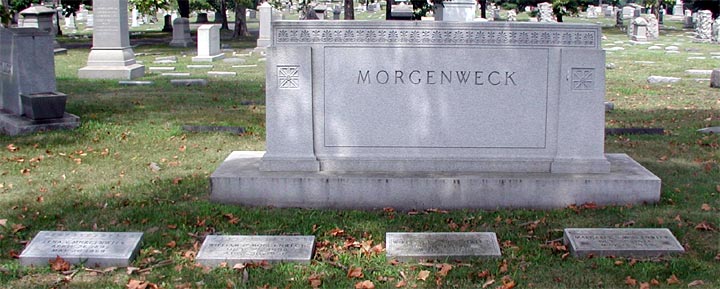 Morgenweck family gravestone at Harleigh Cemetery