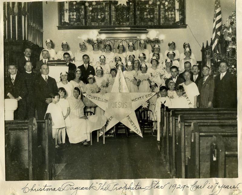 Epiphany Evangelical Lutheran Church Christmas Pageant, December 1929