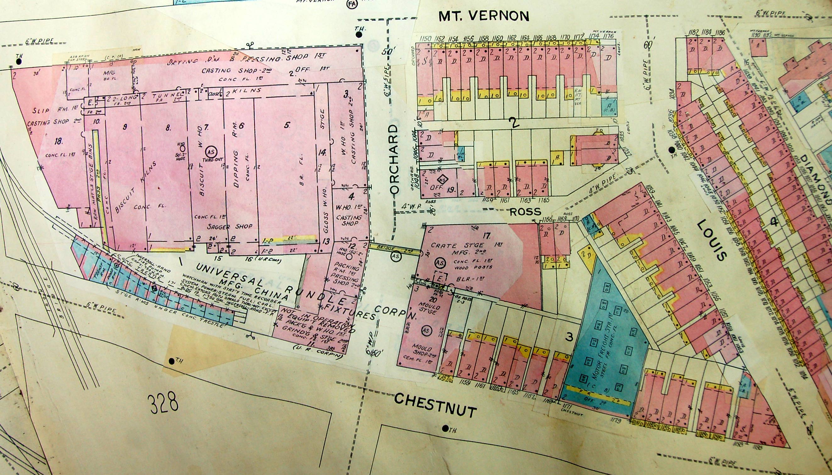 Sanborn Map of the affected area