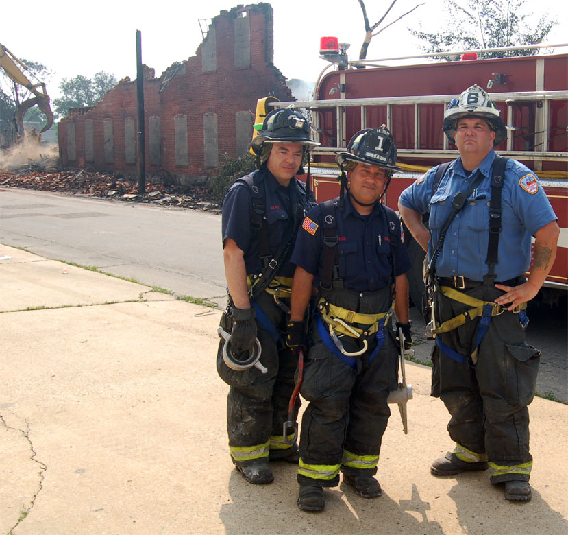 Engine Company 1: Firefighters Nieves and Velez, Captain Daniel Payne