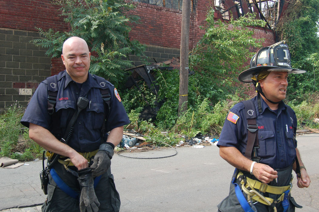 Firefighters Nieves and Velez
