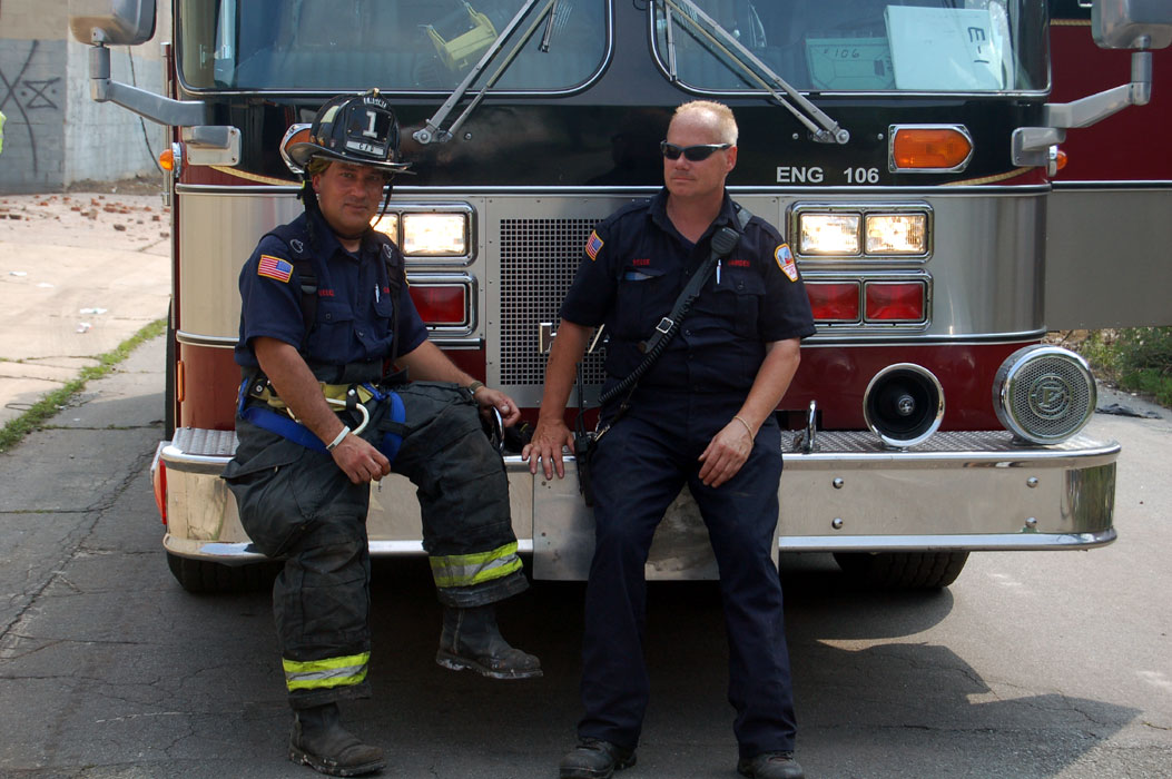 Firefighters Velez and Reese
