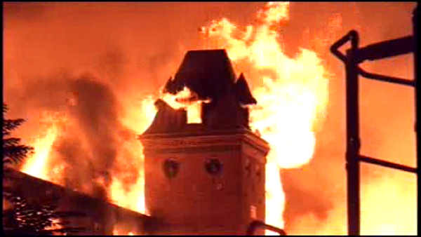 Howland Croft fire, Channel 6 Action News photo