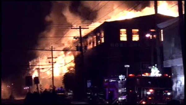 Howland Croft fire, Channel 6 Action News photo