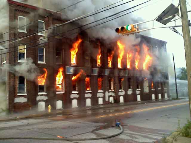 Concord Chemical fire, 1698 Federal Street, June 19, 2011