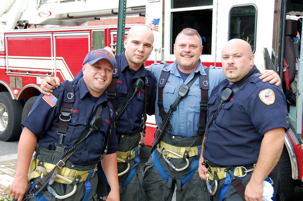 Ladder 1: Pete Perez, Andy Delgado, Joel Bain, Al Plaza