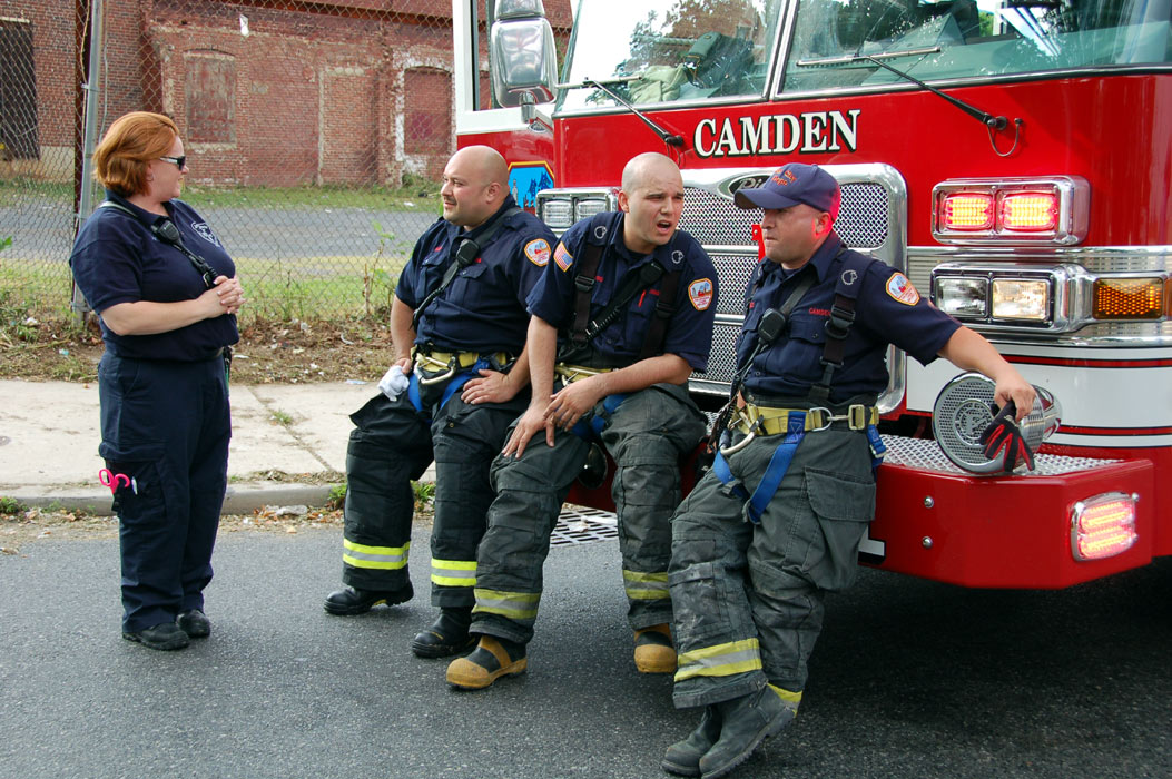 EMT Amy Pacione, Al Plaza, Andy Delgado, Pete Perez