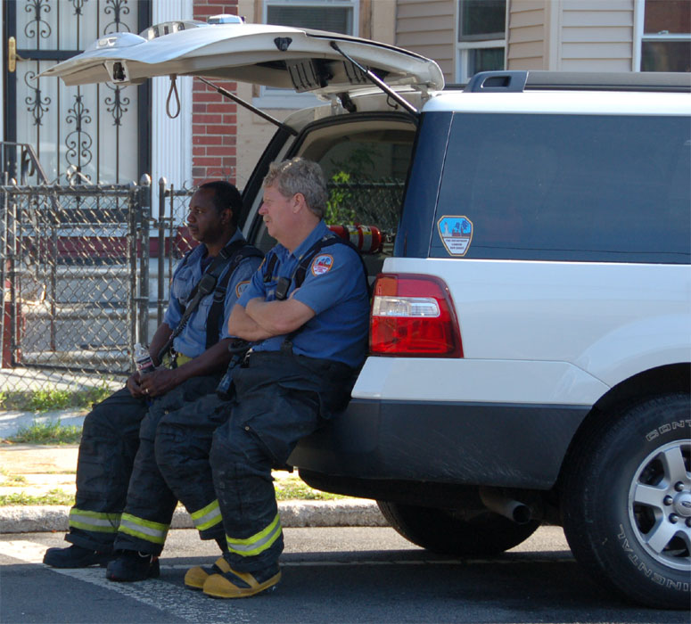 Captain John Church and Deputy Chief Greg Murphy