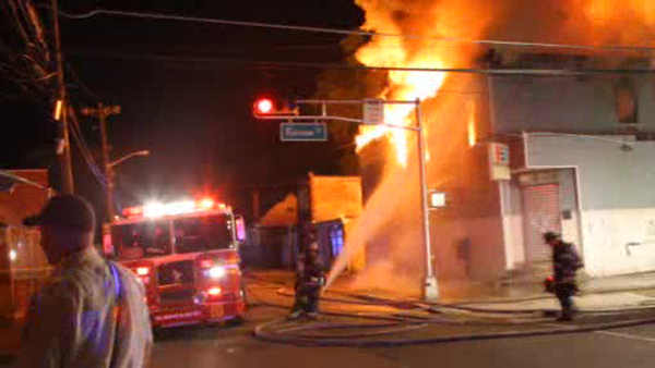 Fire at 876 Fairview Street, July 2, 2011