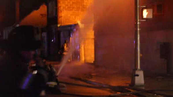 Fire at 876 Fairview Street, July 2, 2011