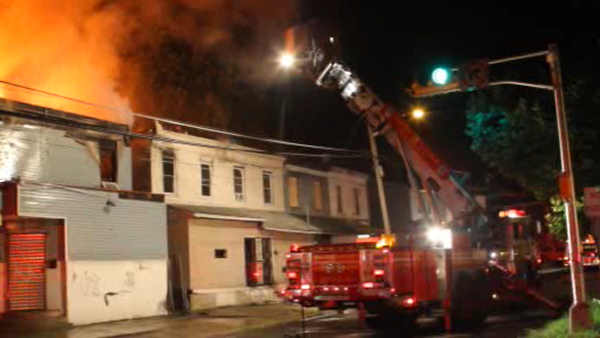 Fire at 876 Fairview Street, July 2, 2011