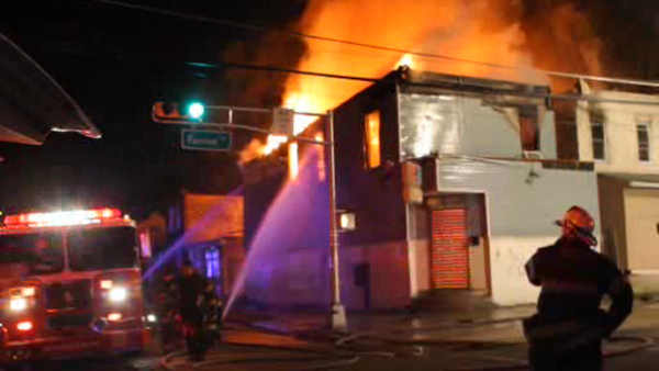 Fire at 876 Fairview Street, July 2, 2011