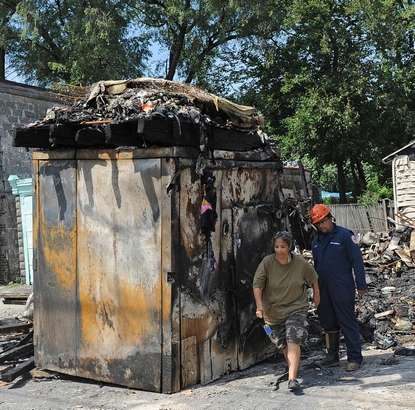 Fire at 876 Fairview Street — Camden Courier-Post, July 2, 2011