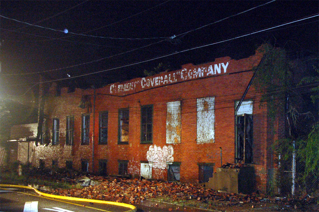 Clement Coverall fire, 615 Van Hook Street, July 5, 2011