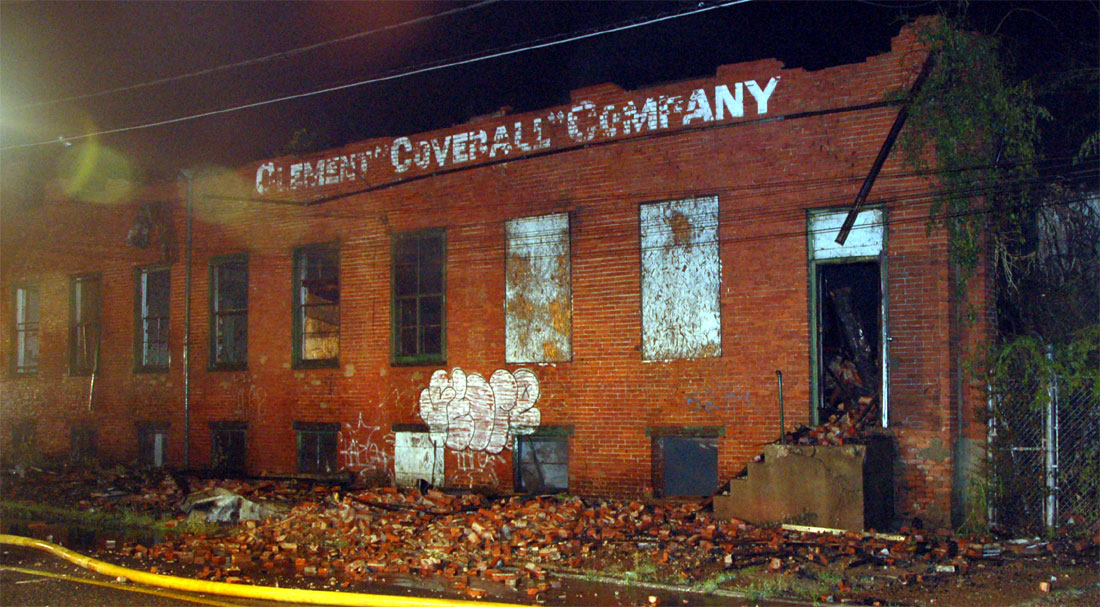 Clement Coverall fire, 615 Van Hook Street, July 5, 2011