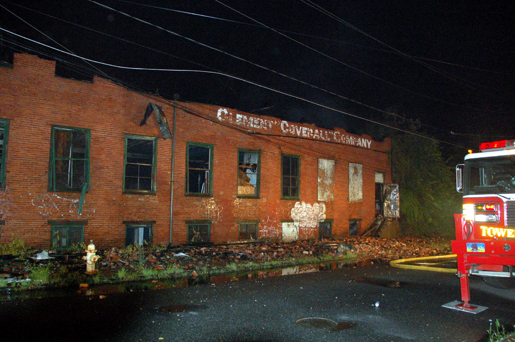 Clement Coverall fire, July 5, 2011