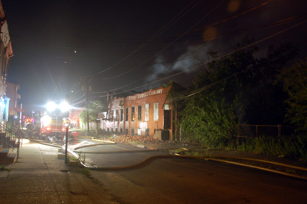 Clement Coverall fire, July 5, 2011