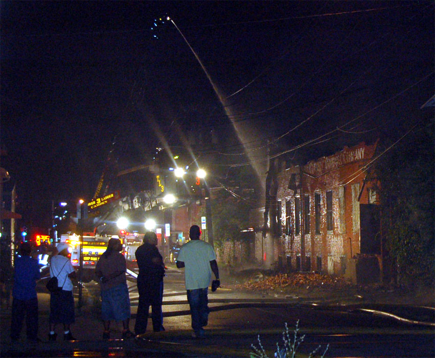 Clement Coverall fire, July 5, 2011