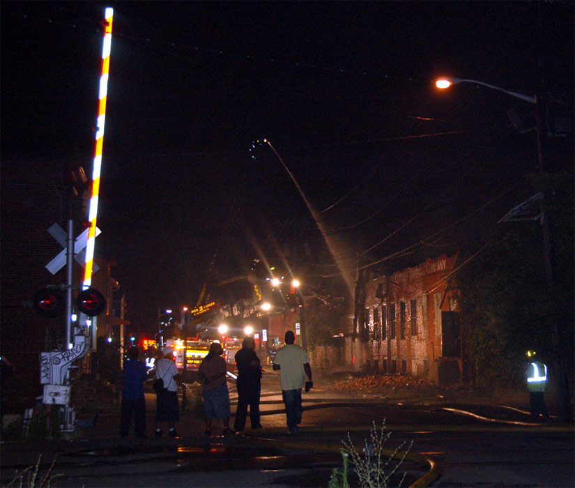 Clement Coverall fire, July 5, 2011