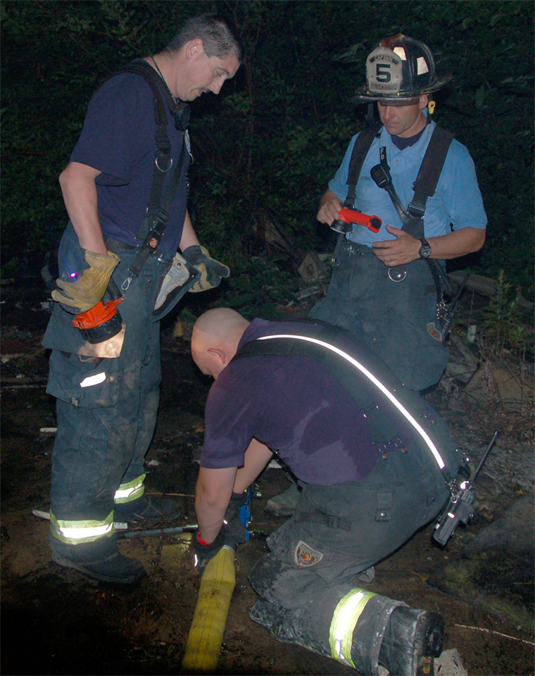 Gloucester City Fire Department — Captain Jerry Hubbs and two Firefighters