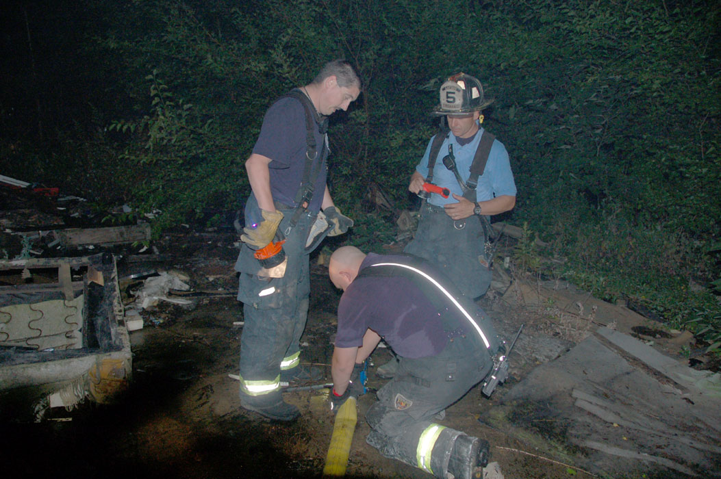 Gloucester City Fire Department — Captain Jerry Hubbs and two Firefighters