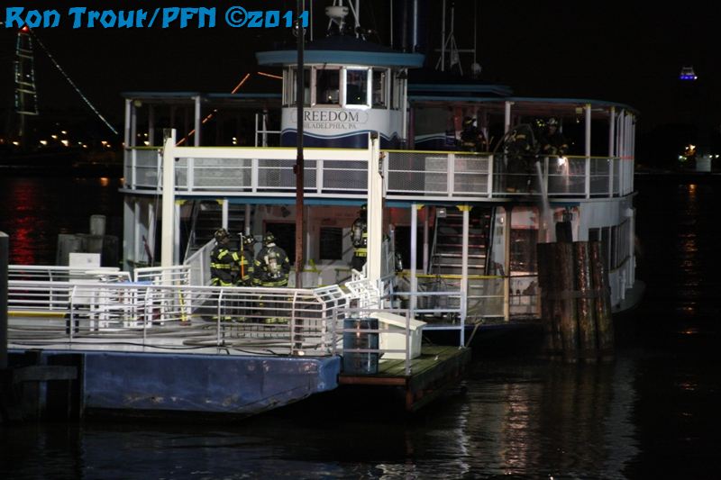 Fire at the River Link Ferry Terminal, Wiggins Park, July 5, 2011
